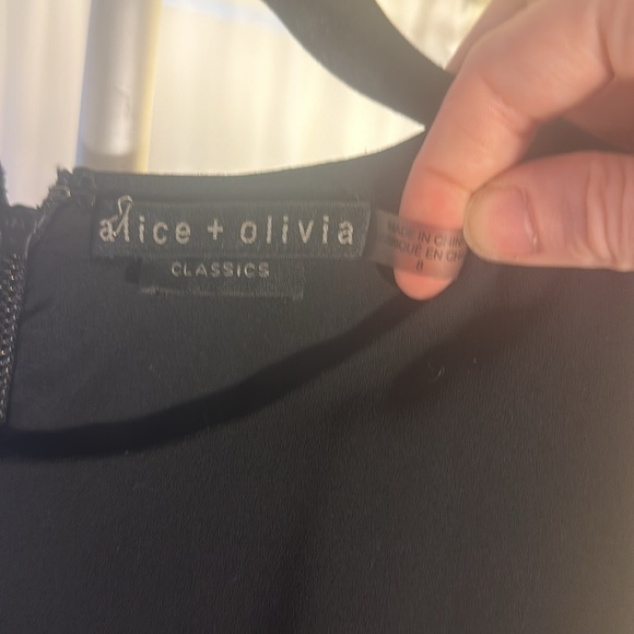 Alice and Olivia Classics Size 8 Colorblock black and white dress - Picture 3 of 4